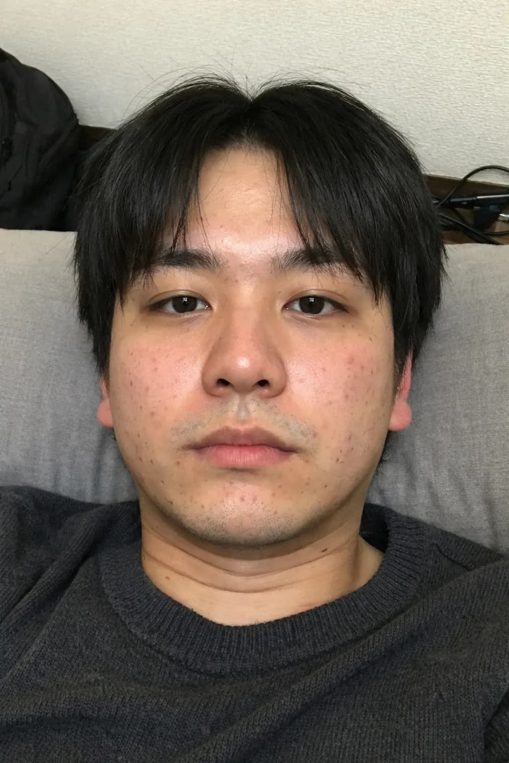 Before: 加工前の自撮り写真